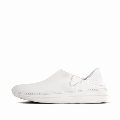 Fitflop Women's SUPERLOAFER Leather Slippers - White, HI8019457